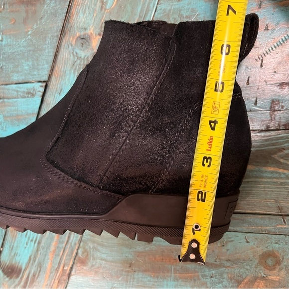 Sorel Women's Evie Bootie Waterproof Suede Boots Black Size 9.5 - Picture 10 of 12
